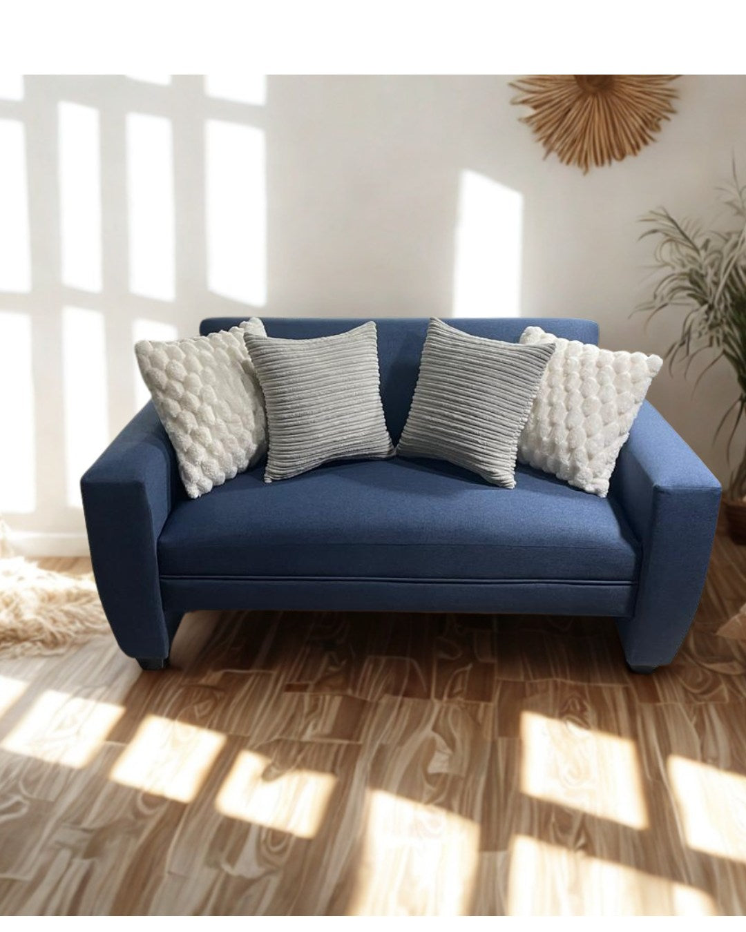 Sofá Sydney 1.50 | Lino Azul indigo