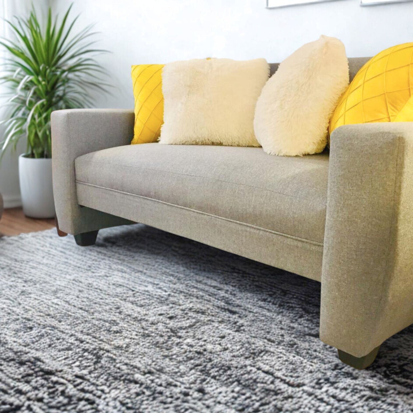 Sofá Sydney 1.50 – Lino Gris Claro