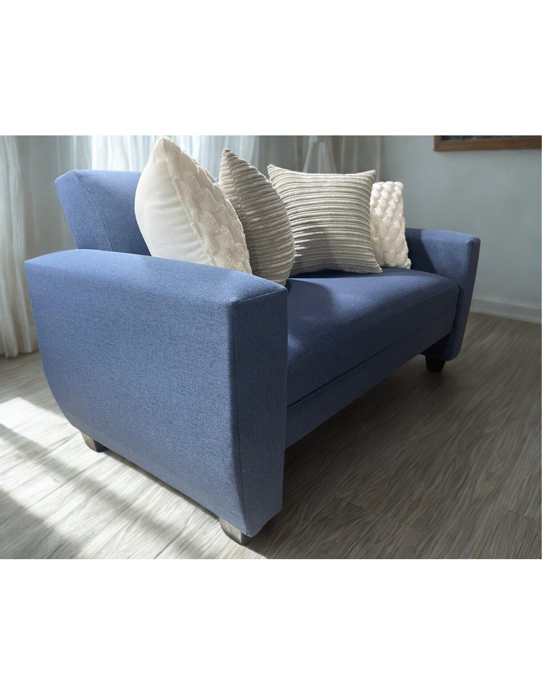 Sofá Sydney 1.50 | Lino Azul indigo