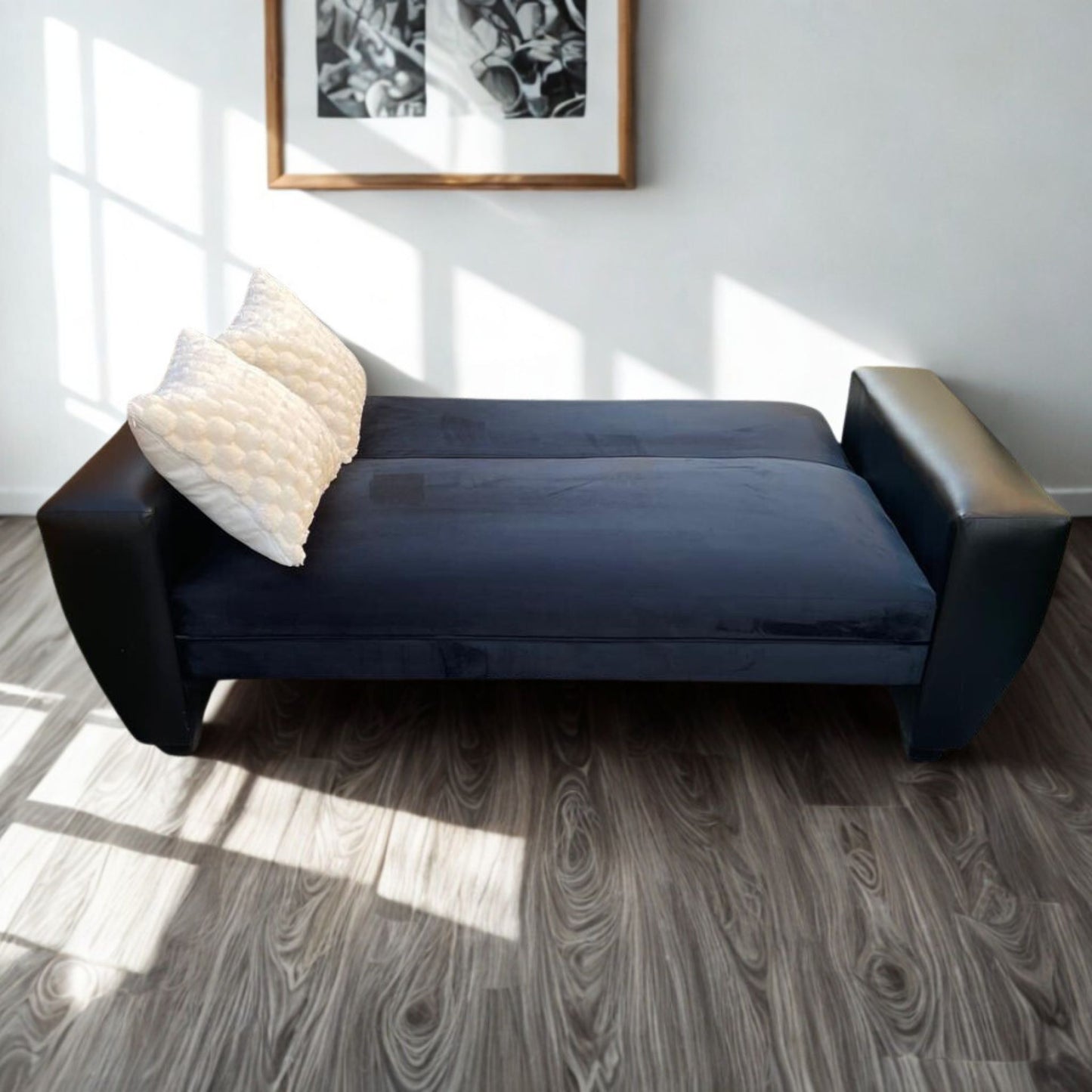 Futón Oporto 3 posiciones Felpa/PU