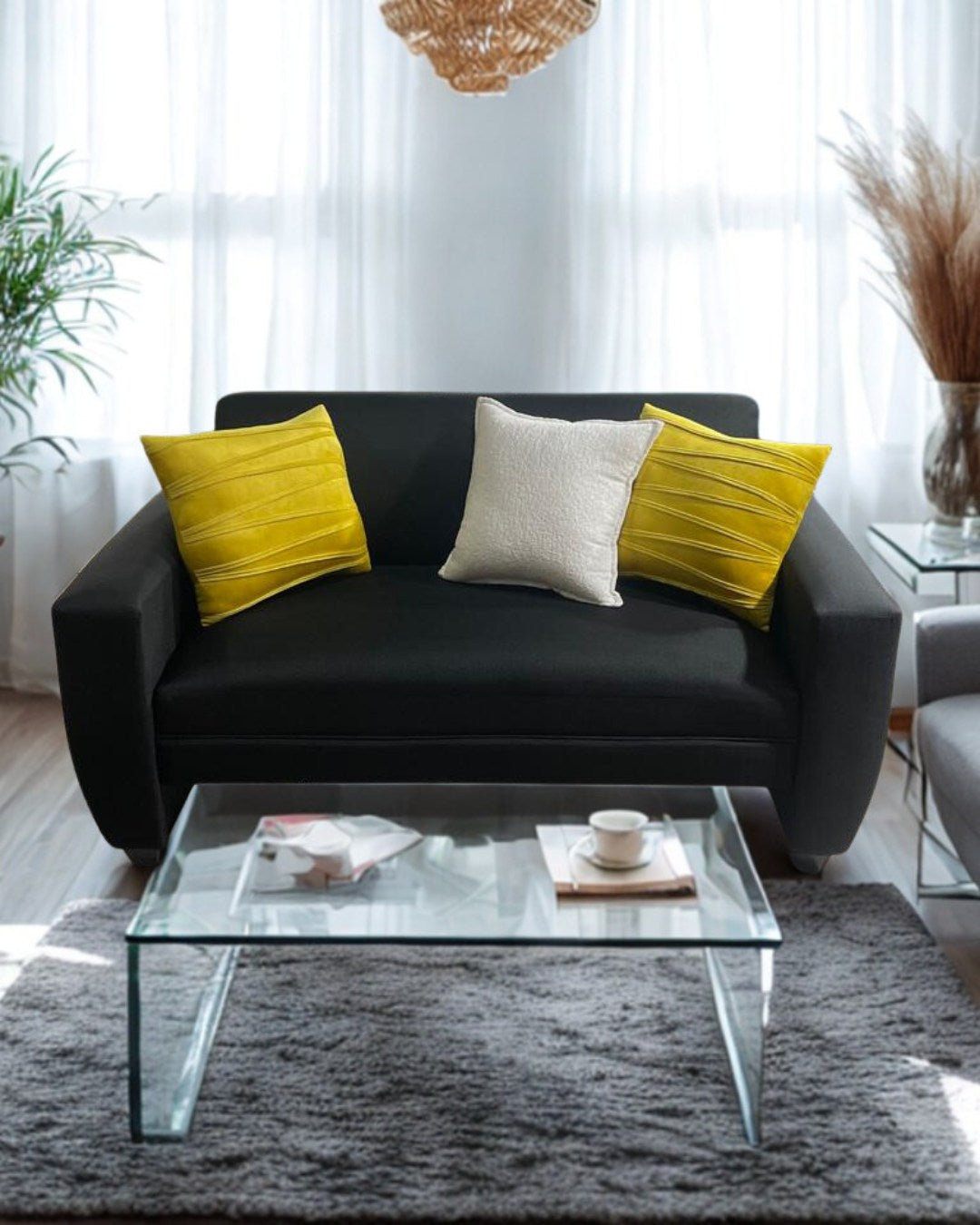 Sofá Sydney 1.50 | Lino Gris oscuro