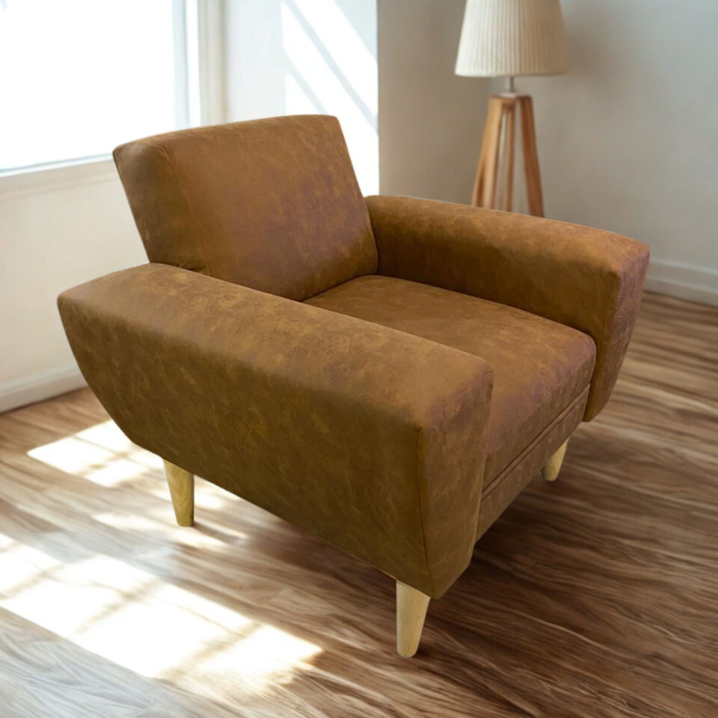 Sillón individual studio | PU Café envejecido