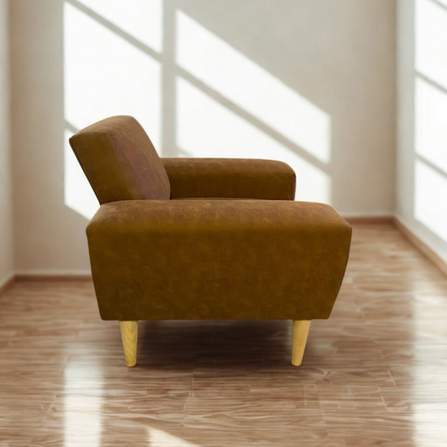 Sillón individual studio | PU Café envejecido