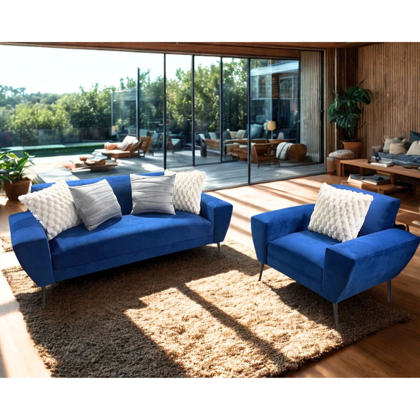 Set Dúo Prime médium | Felpa Azul