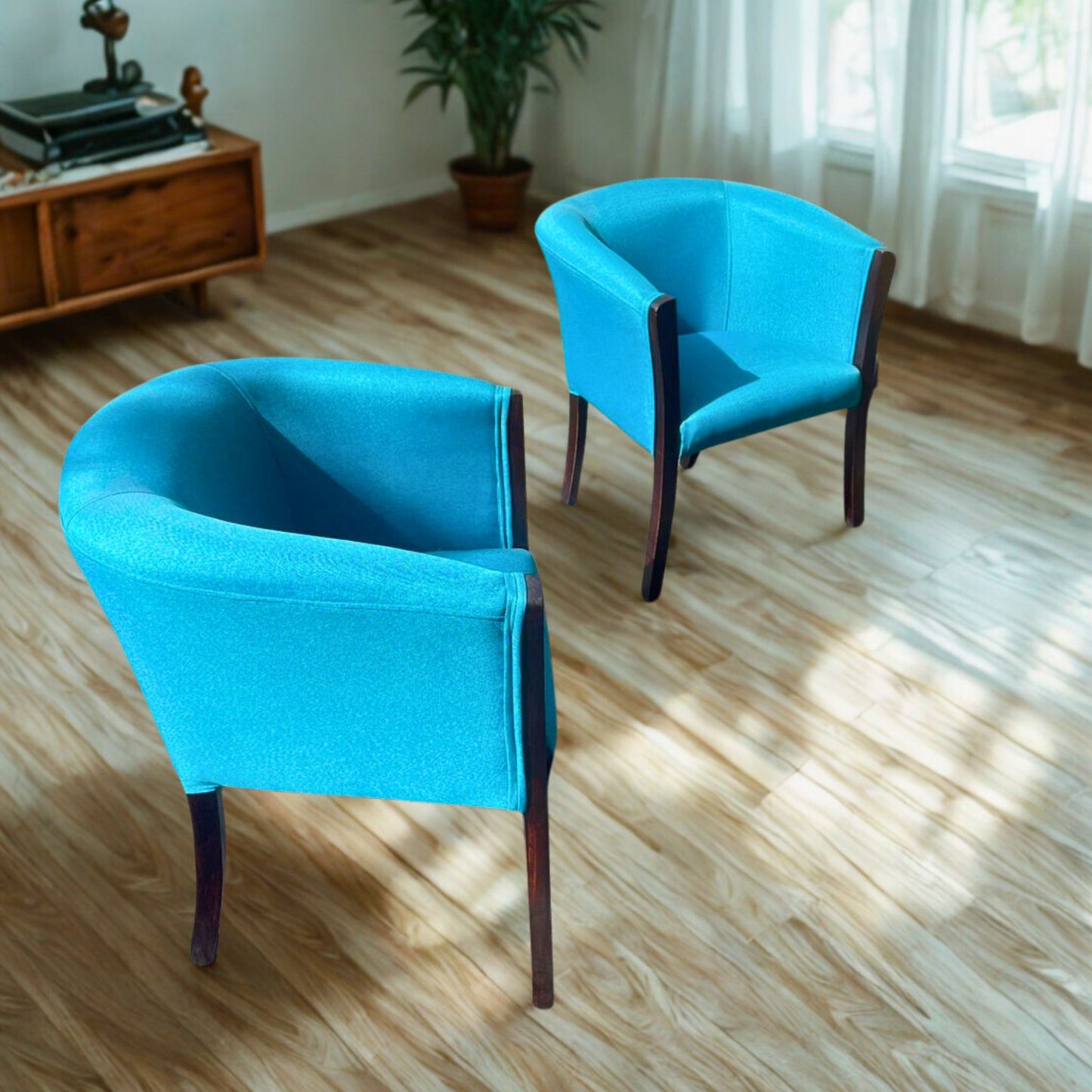 Set poltronas | Lino turqueza