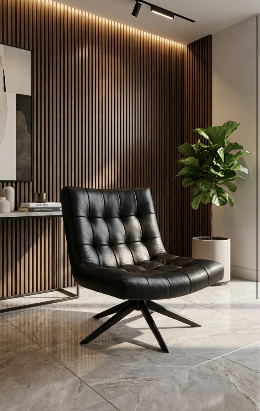 Sitial Rocco| Poliuretano Negro