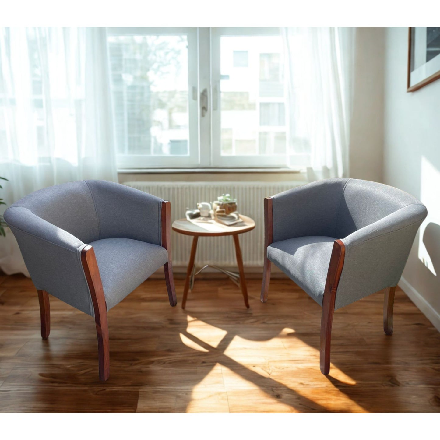 Set poltronas | Lino Gris medio L11