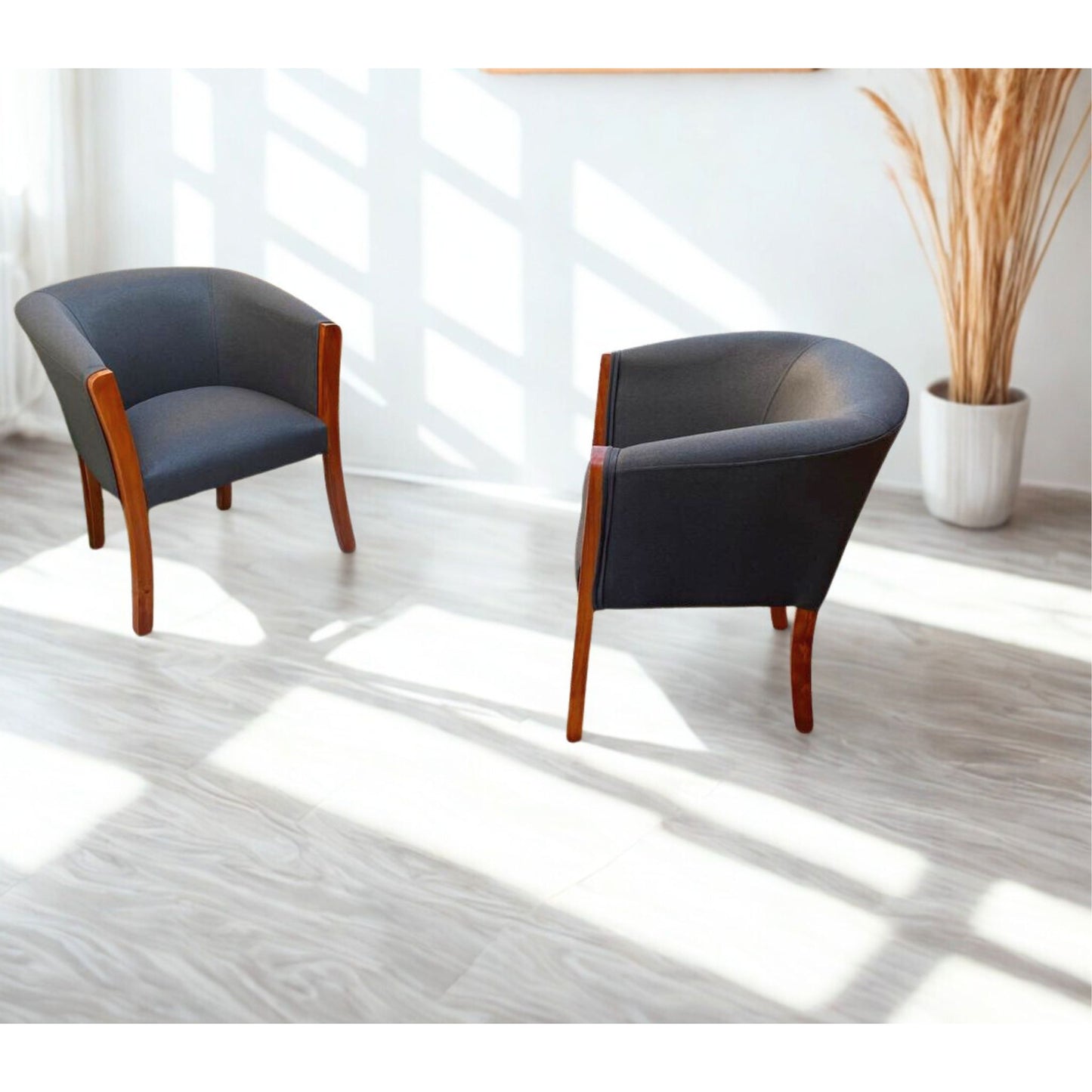 Set poltronas | Lino Gris oscuro