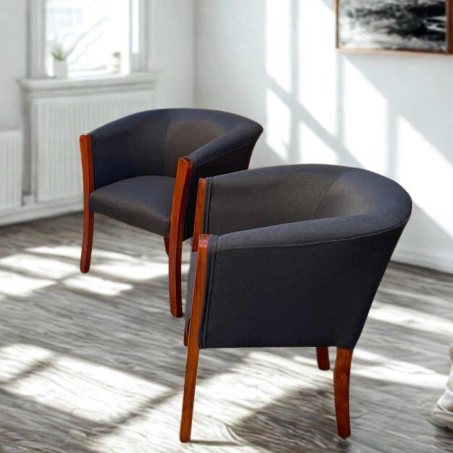 Set poltronas | Lino Gris oscuro