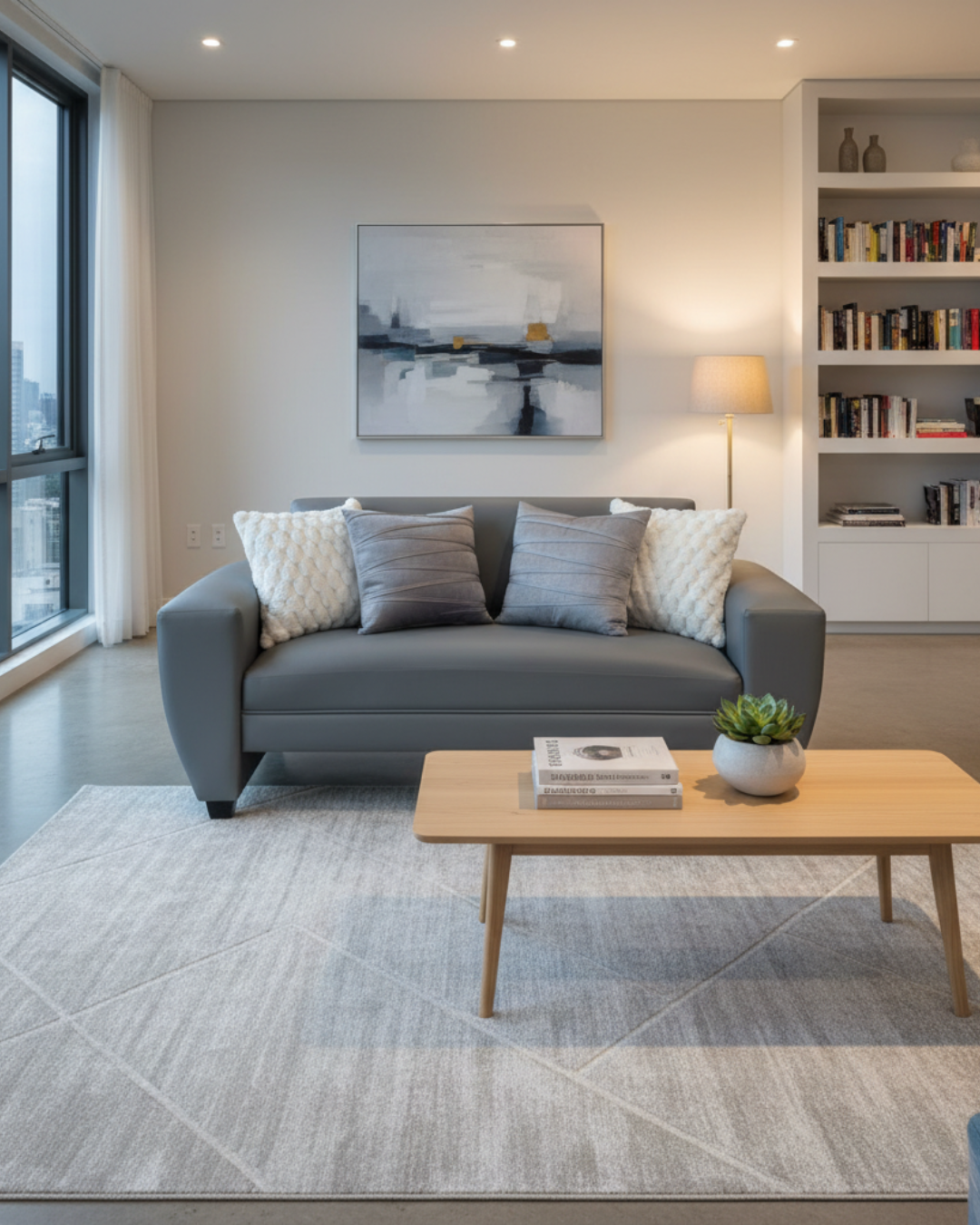 Sofá Prisma Prime | 1.77 PU ( Cuero sintético ) Gris