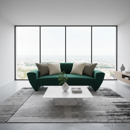 Sofá Madrid Felpa verde