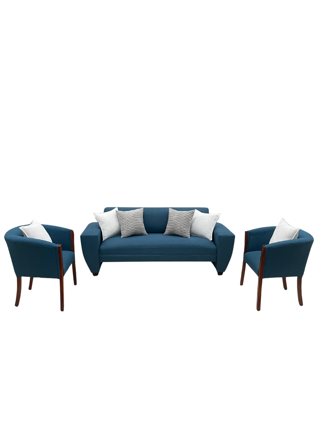 Set Trío Prime Grande |  Lino azul petróleo