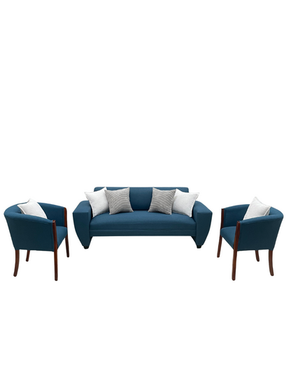 Set Trío Prime Grande |  Lino azul petróleo