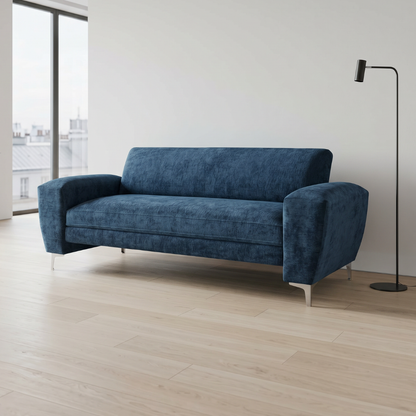 Sofá Vermont | Lino Florencia Azul jaspeado (impermeable)