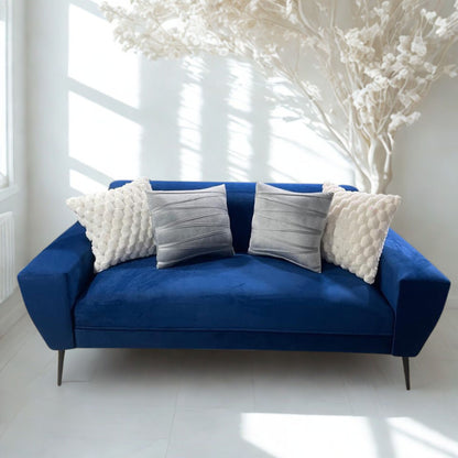 Sofá prisma prime | 1.80 Felpa azul terciopelo