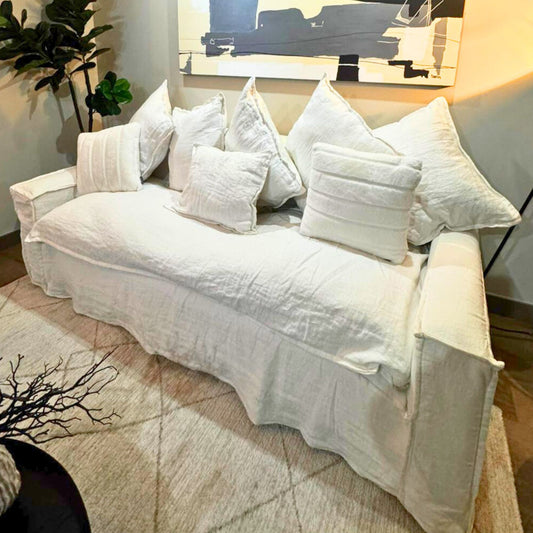 Sofá prime cover – Blanco Natural