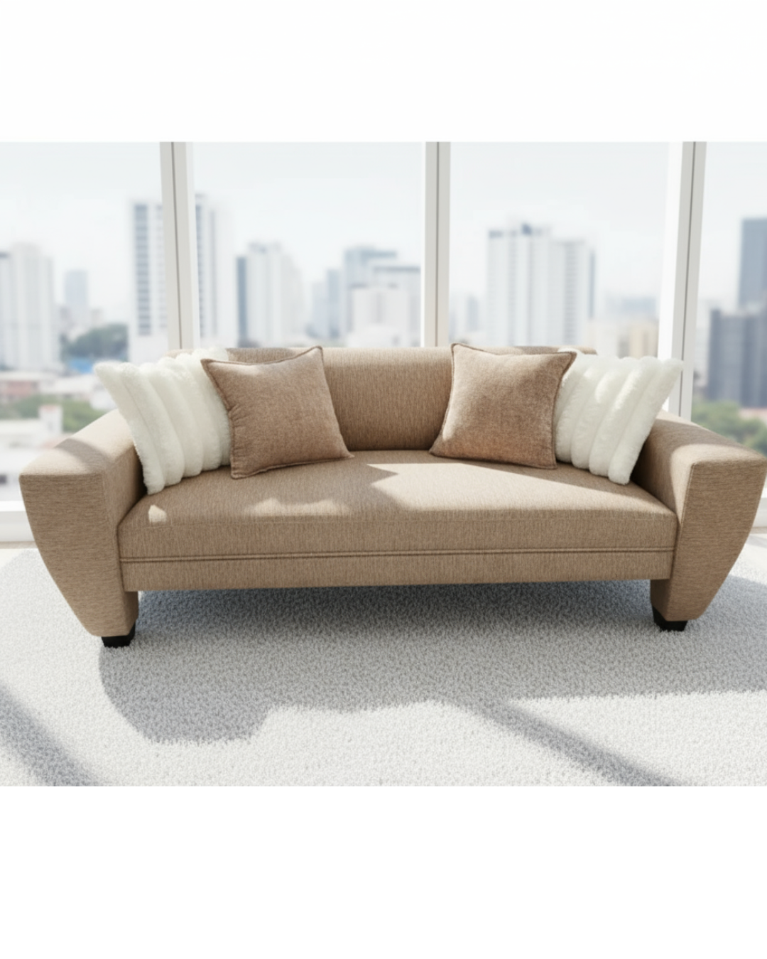 Sofá Madrid | Lino beige austral 2 mts