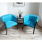 Set poltronas | Lino turqueza