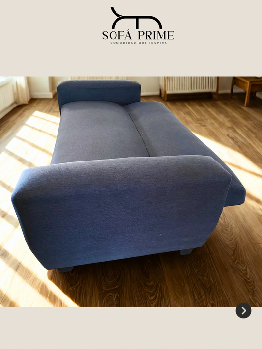 Sofá cama Oporto 2.00 mts | Lino Azul Índigo