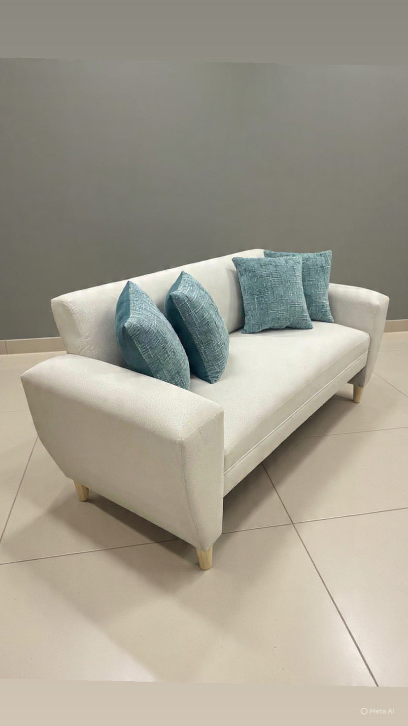 Sofá Sidney wood 1.80| Felpa crudo