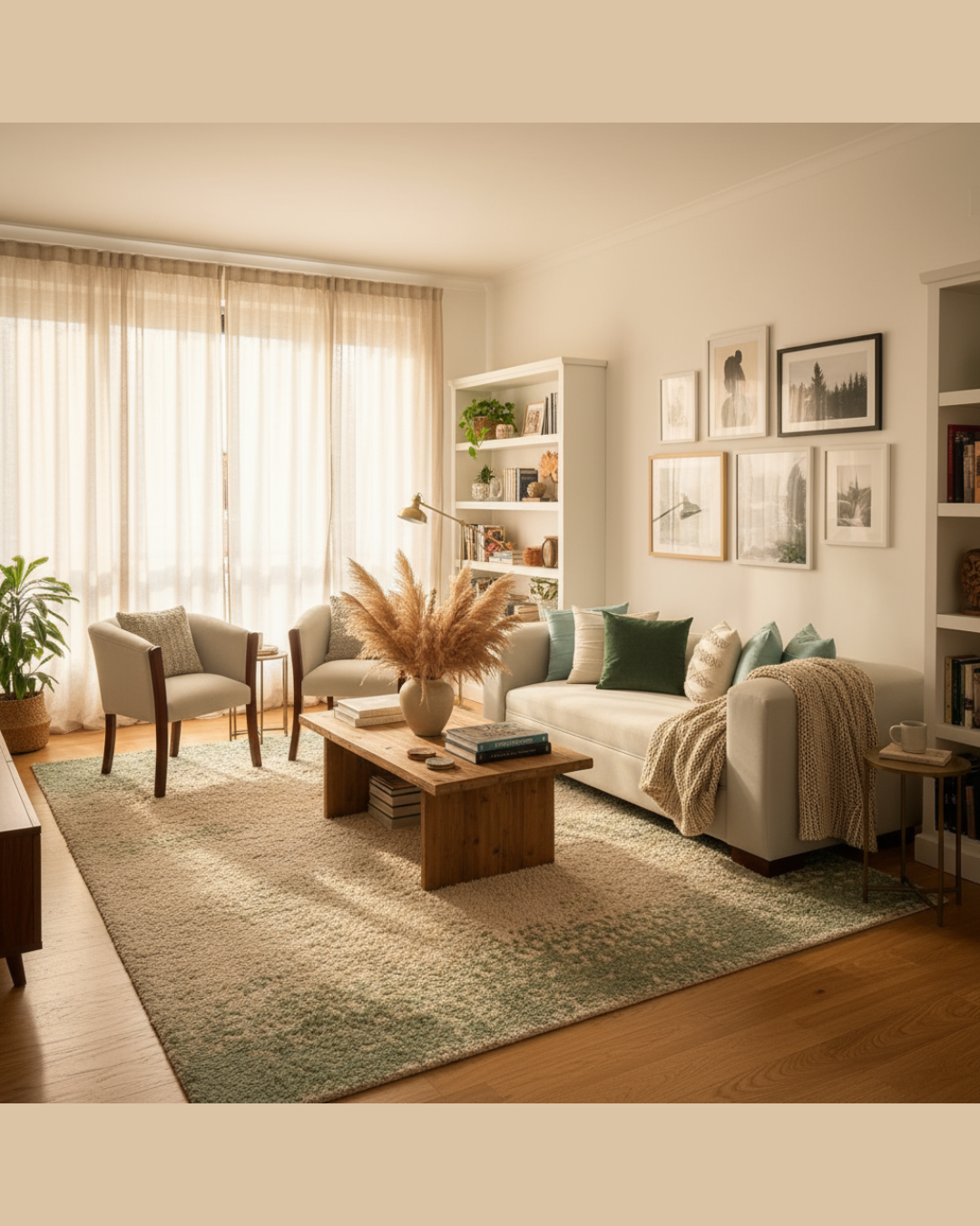 Set Trío Prime Prisma Índigo | Sofá 2.00 m + 2 Poltronas Lino crudo