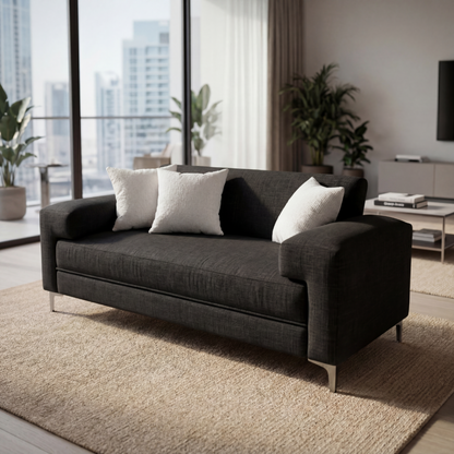 Sofá Oslo 1.84 M | Chenille Gris Impermeable