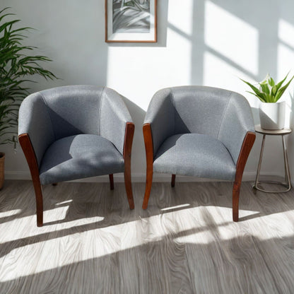Set poltronas | Lino Gris medio L11