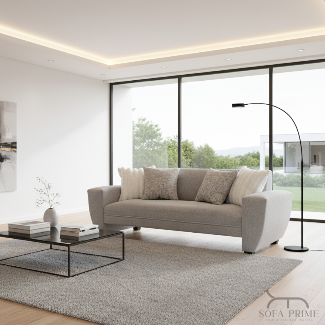 Sofá Prisma Prime | 1.77 Lino gris Claro