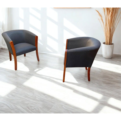 Set poltronas | Lino Gris oscuro
