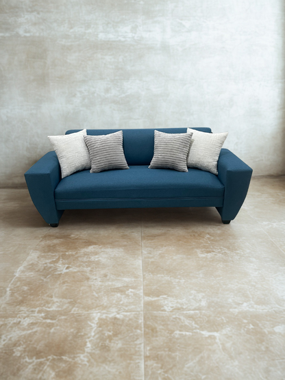 Sofá Madrid | Lino azul petróleo 2M