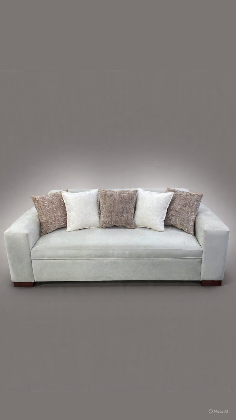 sofá cama Oporto cuadrado 2.00 mts | Felpa crudo
