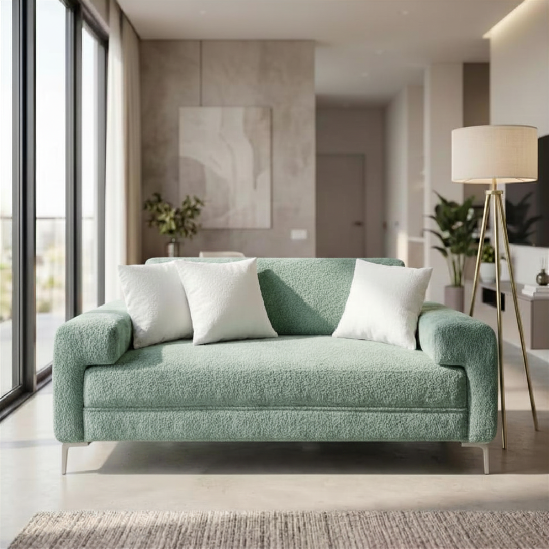 Sofá Oslo 1.84 M | Chenille Gris Impermeable