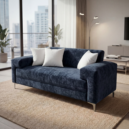 Sofá Oslo 1.84 M | Chenille Gris Impermeable