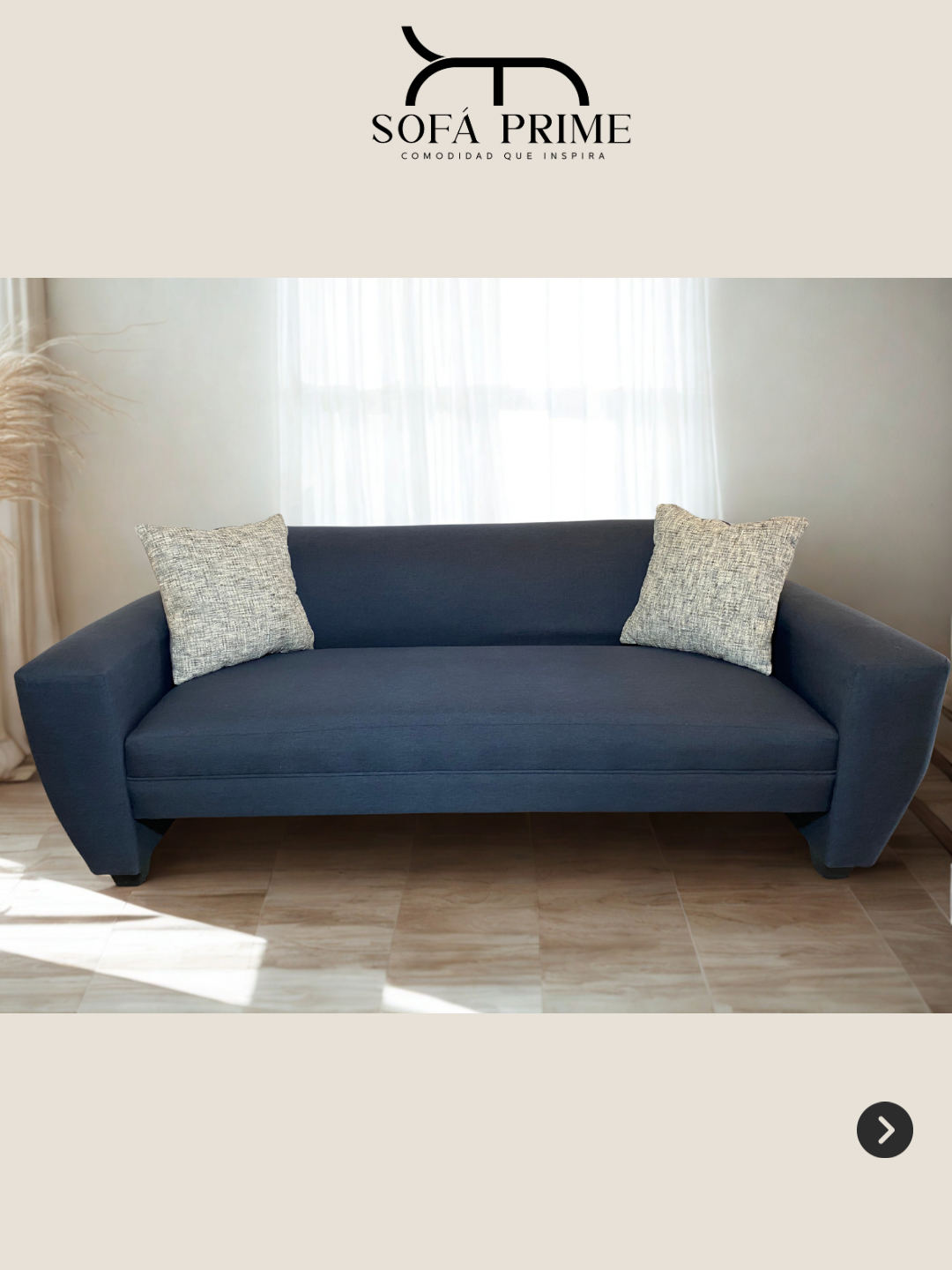 Sofá cama Oporto 2.00 mts | Lino Azul Índigo