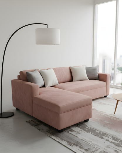 Sofá L Prime – Lino Crudo