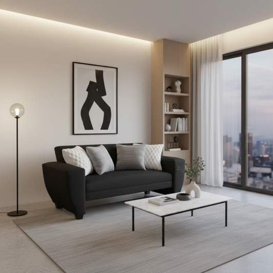 Sofá Prisma Prime | 1.77 Lino negro