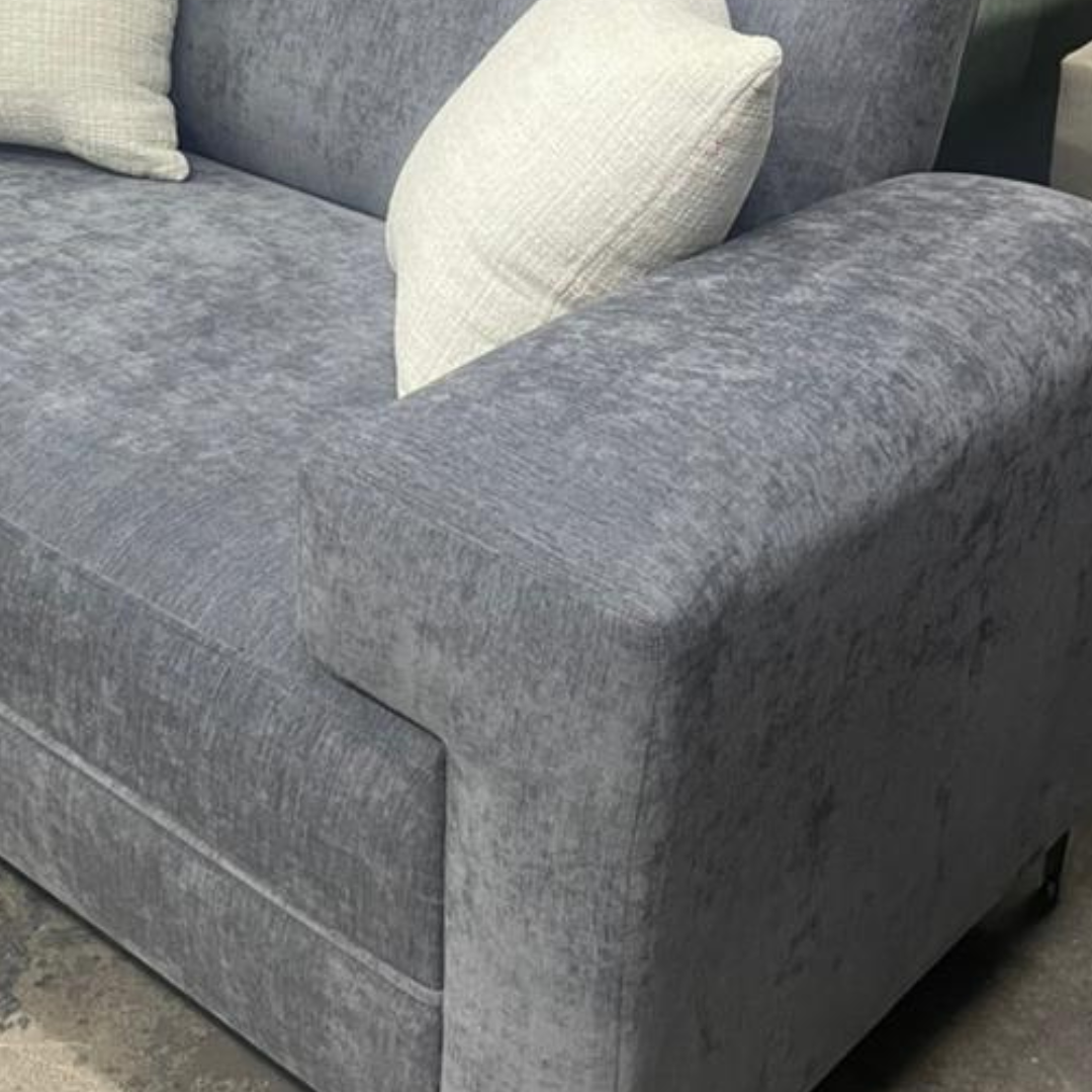 Sofá Oslo 1.84 M | Chenille Gris Impermeable