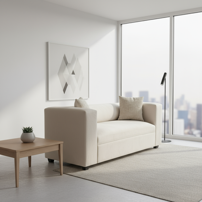 Sofá prisma Índigo | 1.80 Felpa Beige