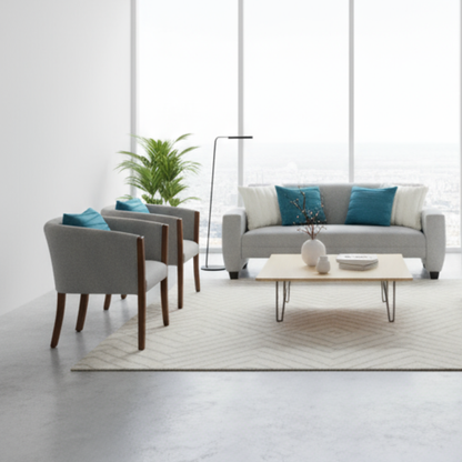 Set Trío Prime pequeño |  Lino Gris claro