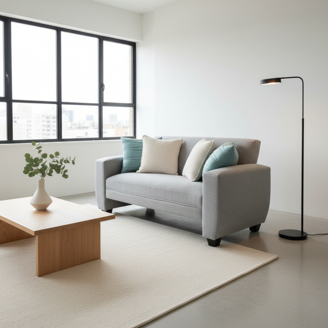 Sofá Sidney 1.50 – Lino Gris Claro