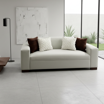 Sofá Prisma indigo bed | 2.00 m Felpa crudo