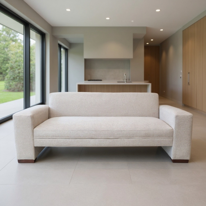 sofá cama Oporto cuadrado 2.00 mts | Lino tokio crema