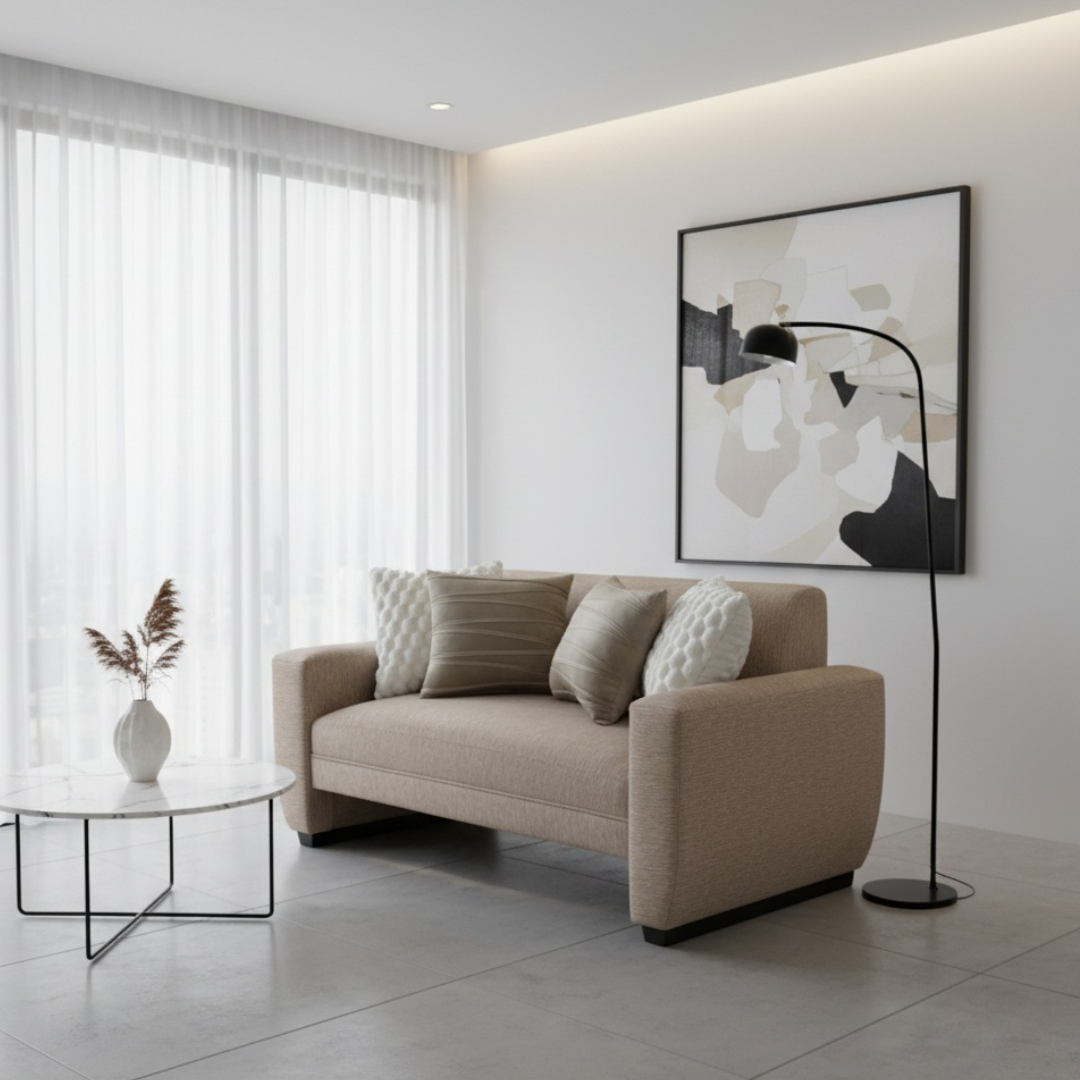 Sofá Sidney 1.50 – Lino Beige Austral