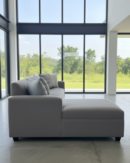 Sofá L Prime – Lino Crudo