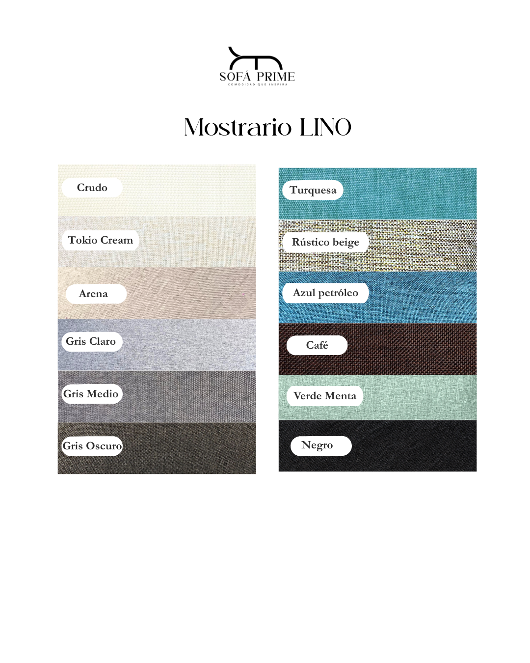 Set Trío Prime Grande |  Lino Tokio crema