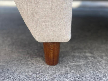 Sofá Sidney wood 1.80| Lino Tokio Crema