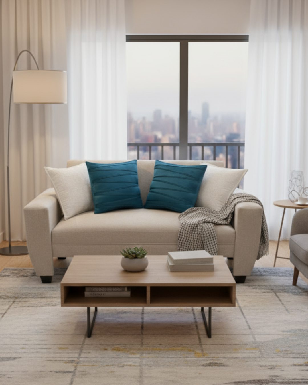 Sofá Sidney 1.50 | Lino tokio crema