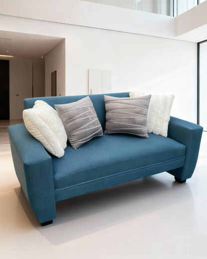 Sofá Sidney 1.50 – Lino azul petróleo