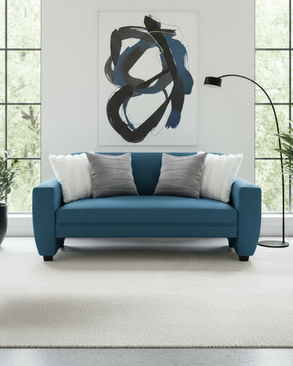 Sofá Sidney 1.50 – Lino azul petróleo