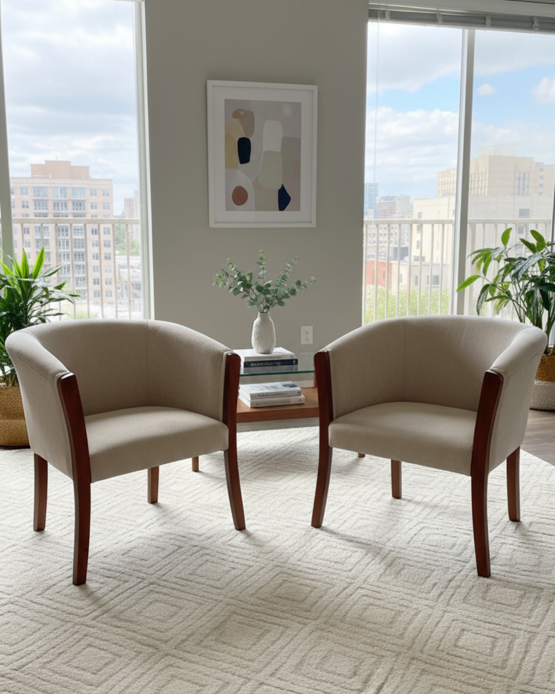 Set poltronas | Felpa beige